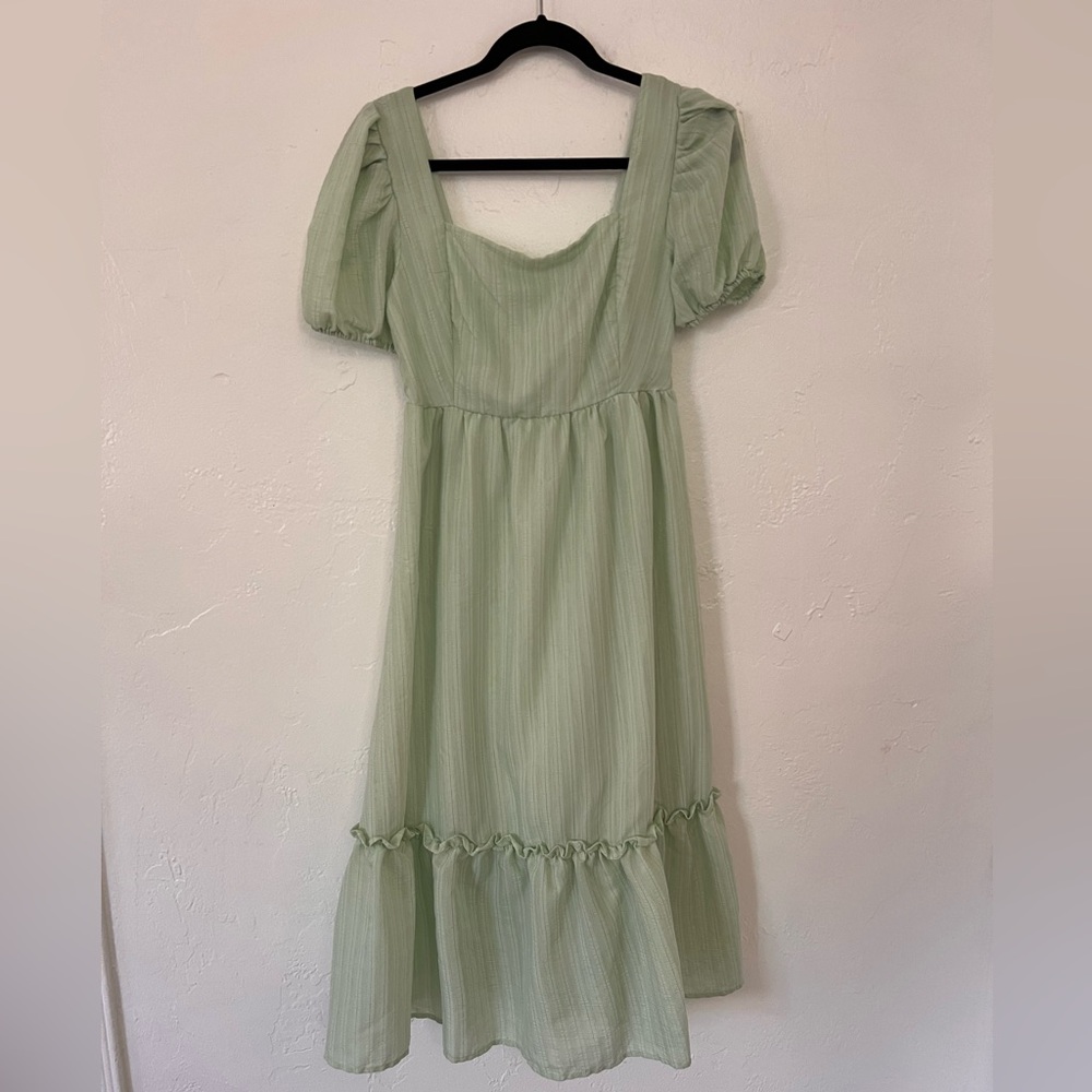Light green summer dress